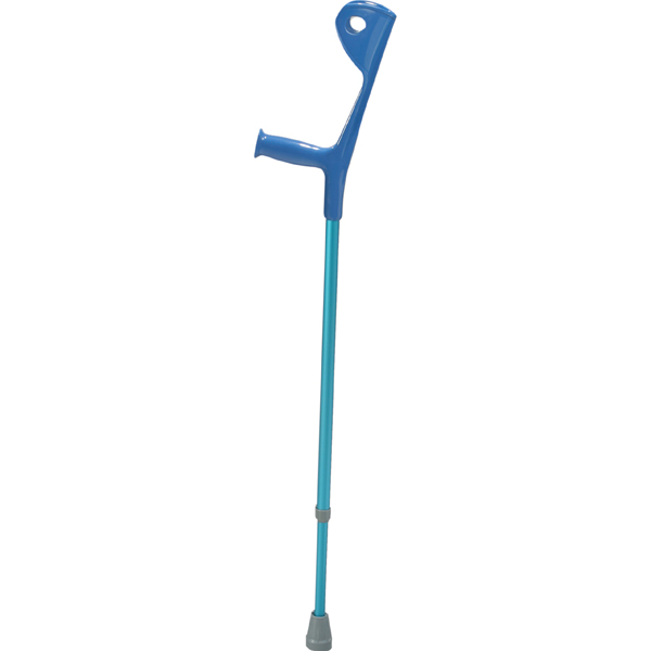 Euro Style Light Weight Forearm Walking Crutch - Blue - Click Image to Close